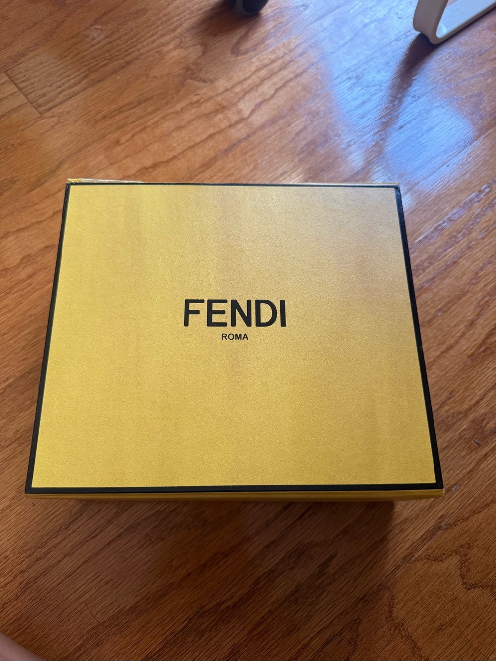 Fendi Yellow Box with Black Logo